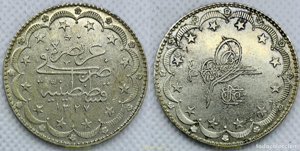 Monedas antiguas de Asia: 2300 TURQUIA 1917 TURKEY 20 KURUS 1917