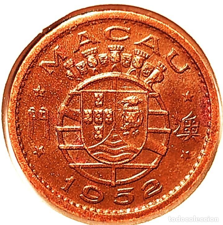 Monedas antiguas de Asia: MACAO (1952-1991) - 5 AVOS 1952 - PROVINCIA PORTUGUESA DE ULTRAMAR - A - 2 GR. BRONCE