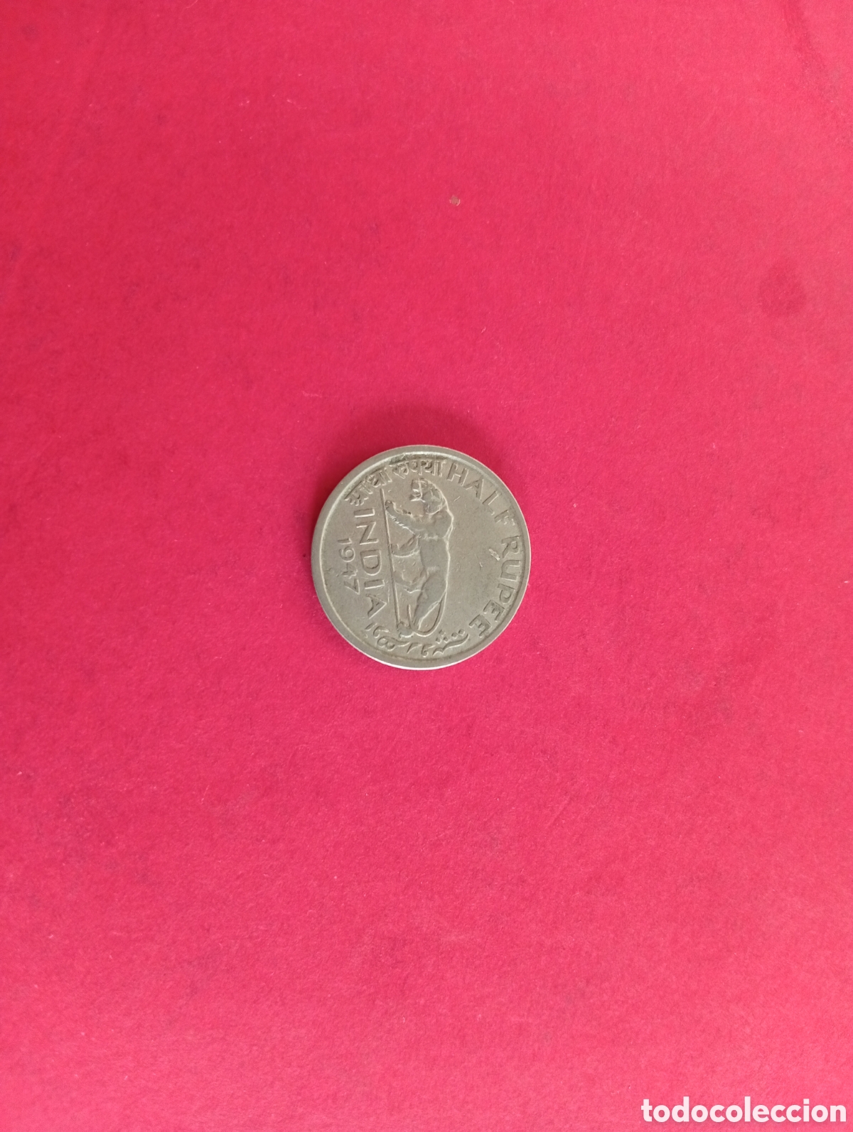 Monedas antiguas de Asia: 1/2 rupia de la India 1947