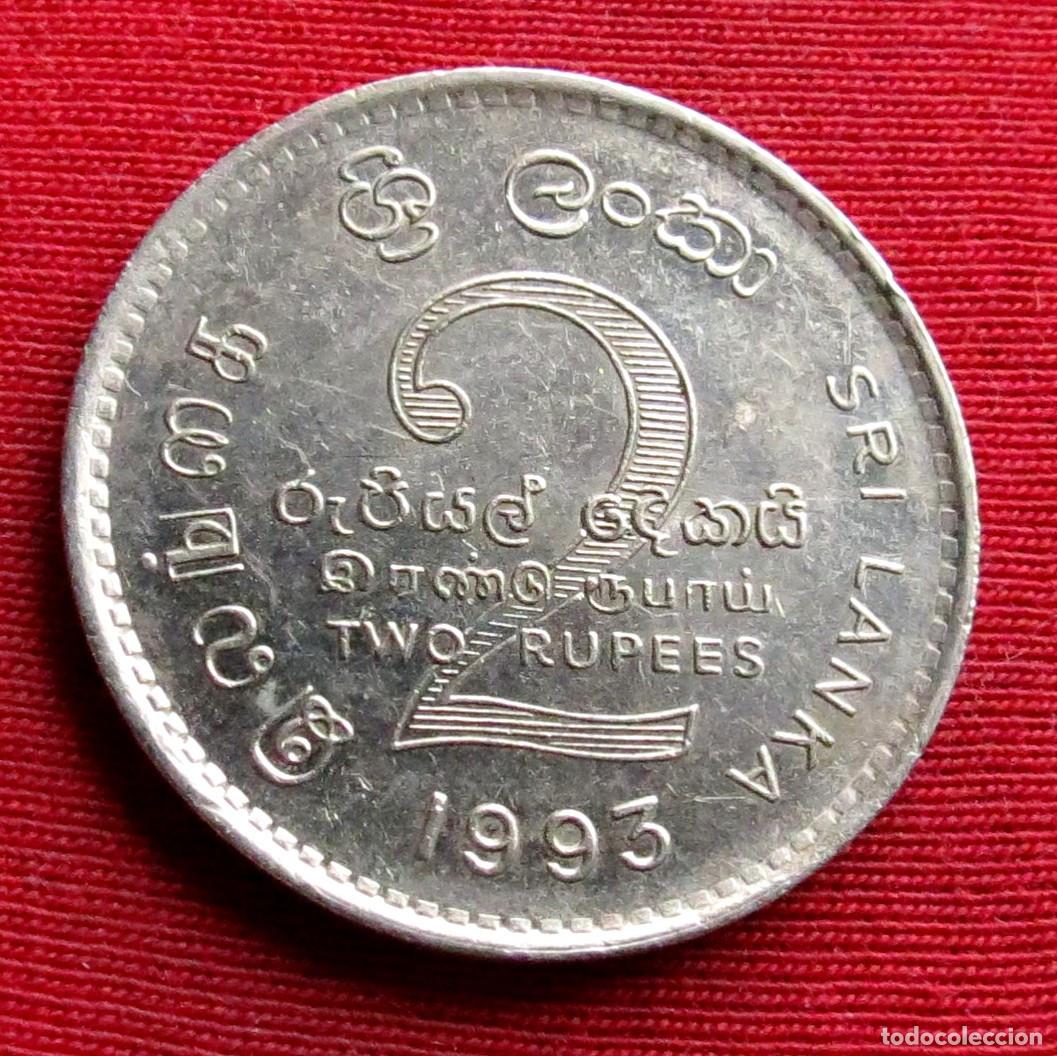 Monedas antiguas de Asia: Sri Lanka 2 rupees 1993