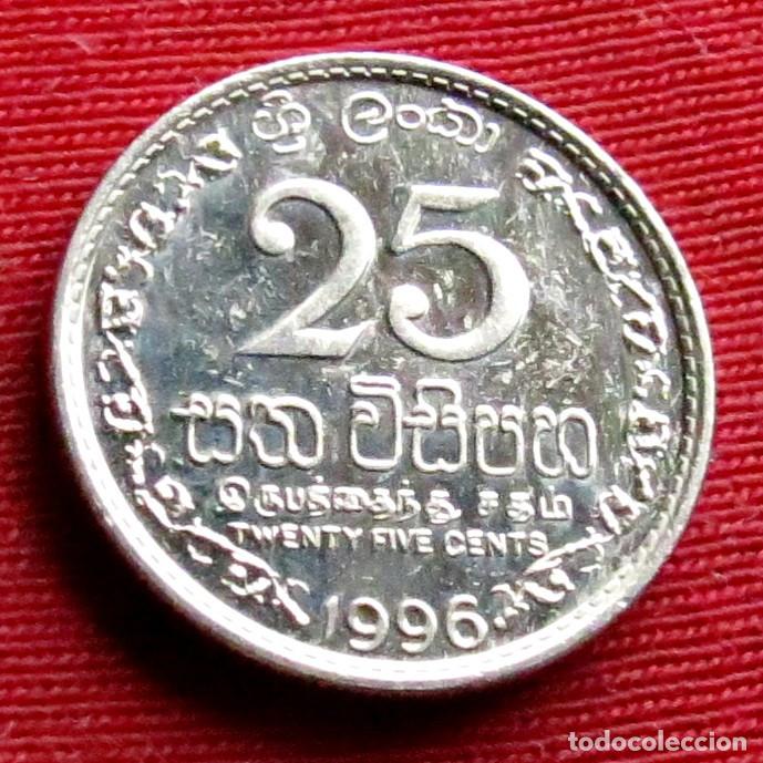 Monedas antiguas de Asia: Sri Lanka 25 cents 1996