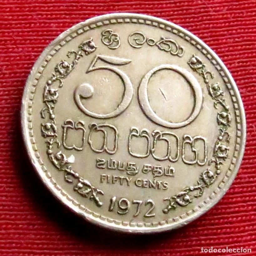 Monedas antiguas de Asia: Sri Lanka 50 cents 1972