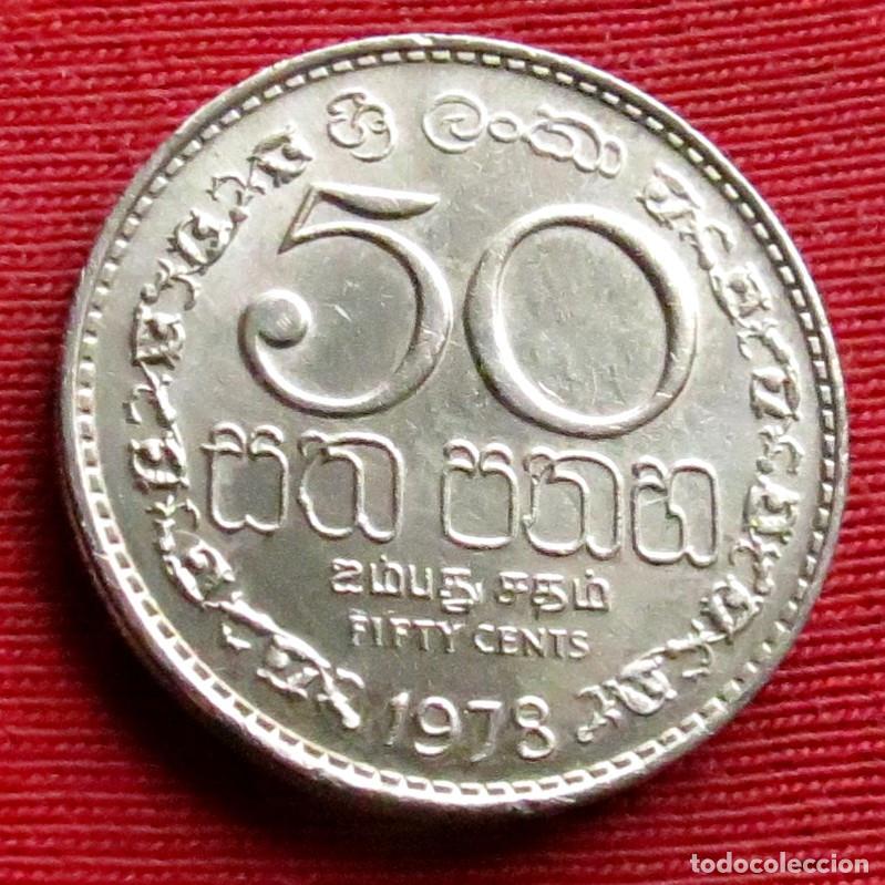 Monedas antiguas de Asia: Sri Lanka 50 cents 1978