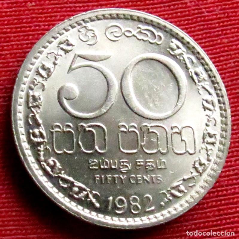 Monedas antiguas de Asia: Sri Lanka 50 cents 1982