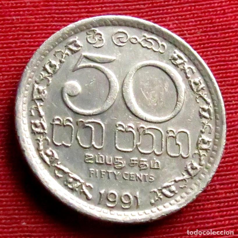 Monedas antiguas de Asia: Sri Lanka 50 cents 1991