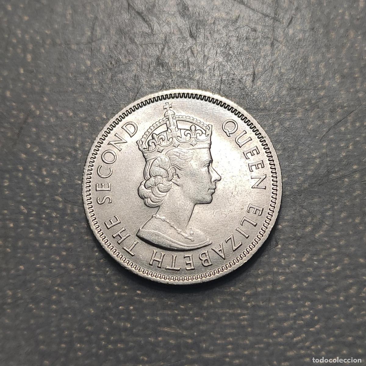 Monedas antiguas de Asia: HONG KONG BRITISH ELIZABETH II 50 CENTS 1973 SC UNC