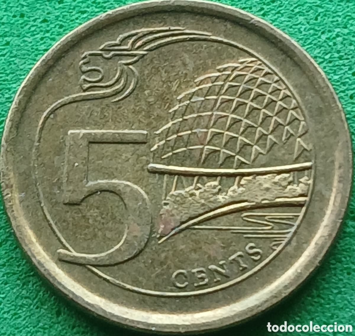 Monedas antiguas de Asia: Singapur 5 cents 2014 km#345