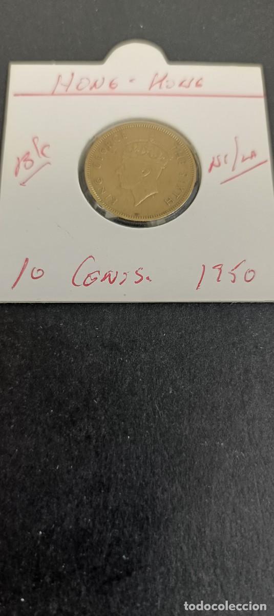 Monedas antiguas de Asia: HONG KONG 10 CENTIMOS 1950 BC KM=25 (NIQUEL-LAT&Oacute;N)