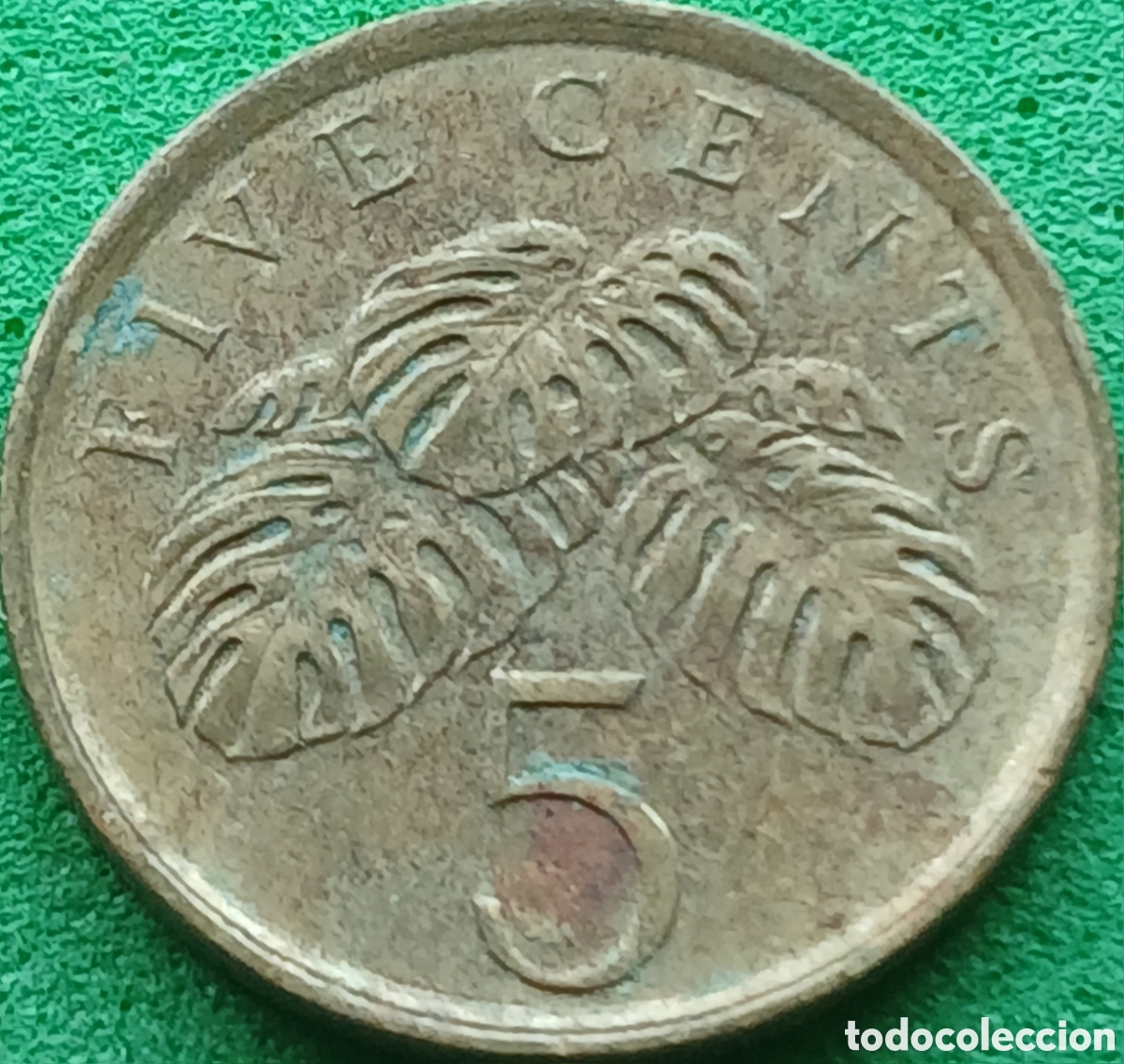 Monedas antiguas de Asia: Singapur 5 cents 1985 km#50