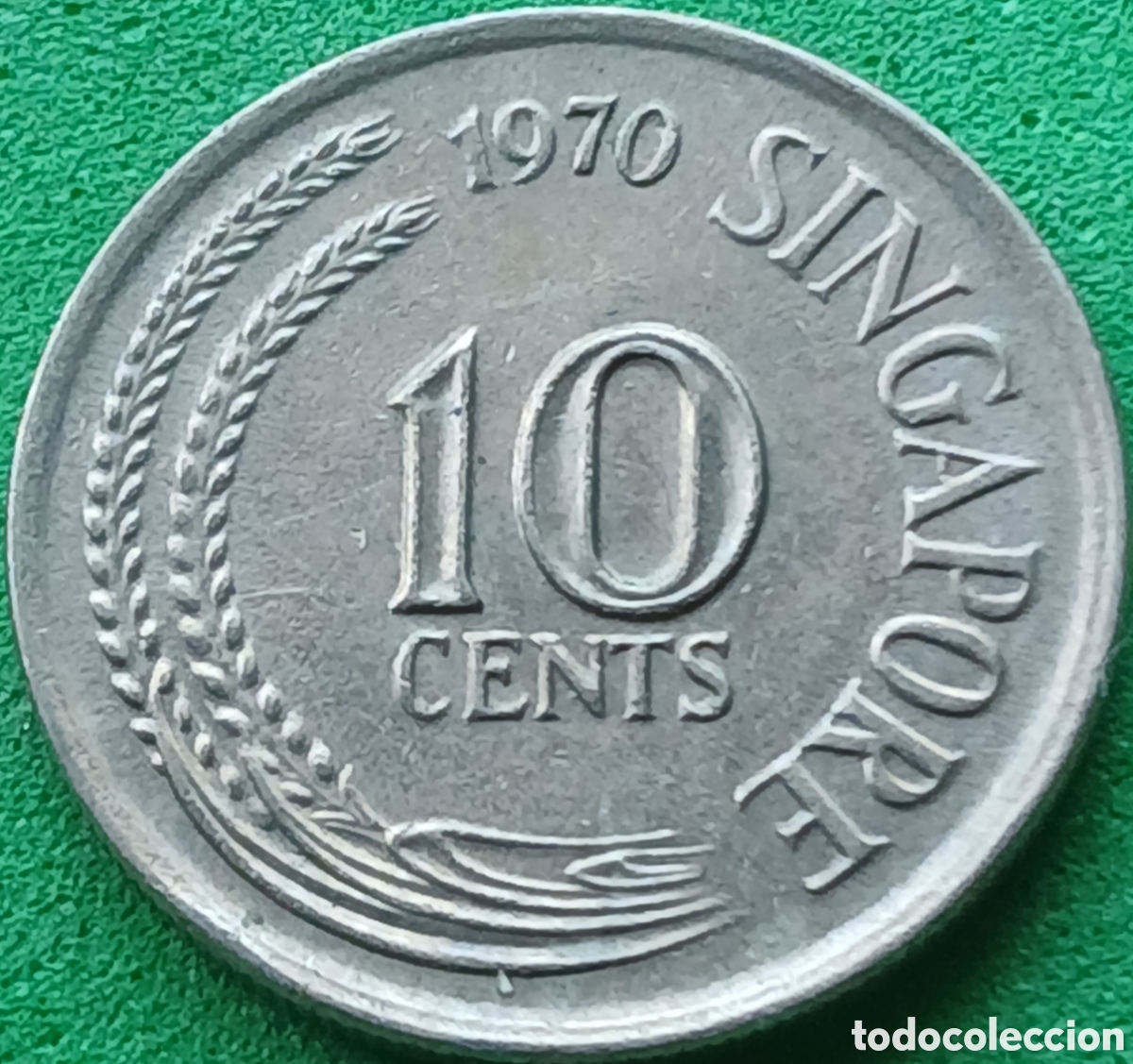 Monedas antiguas de Asia: Singapur 10 cents 1970 km#3