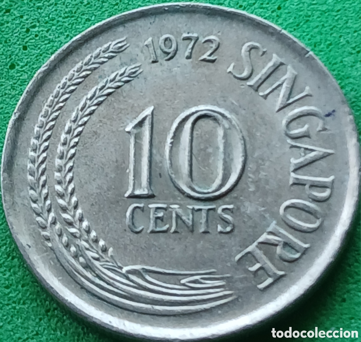 Monedas antiguas de Asia: Singapur 1 cent 1972 km#3 poco com&uacute;n