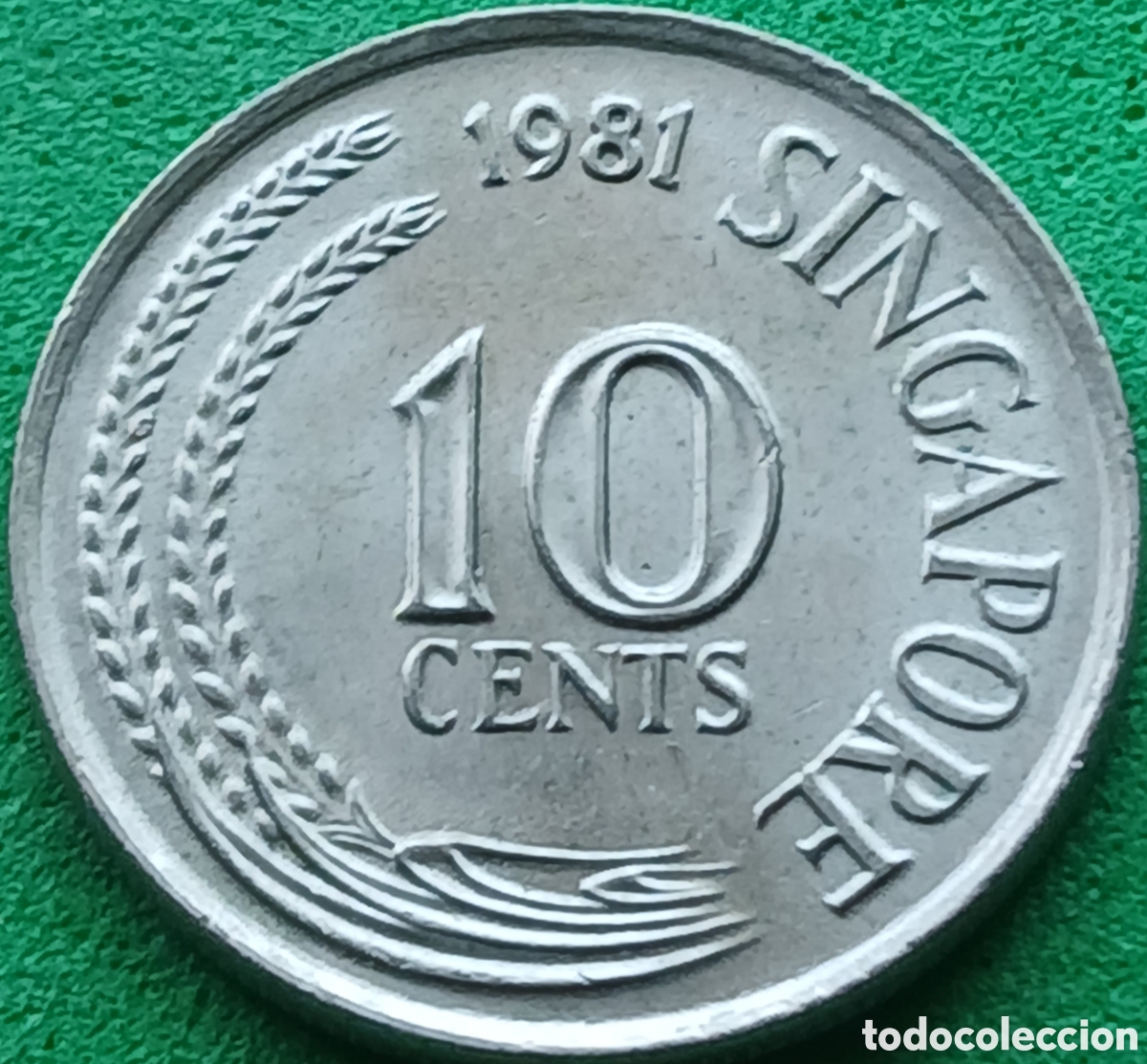 Monedas antiguas de Asia: Singapur 10 cents 1981 km#3