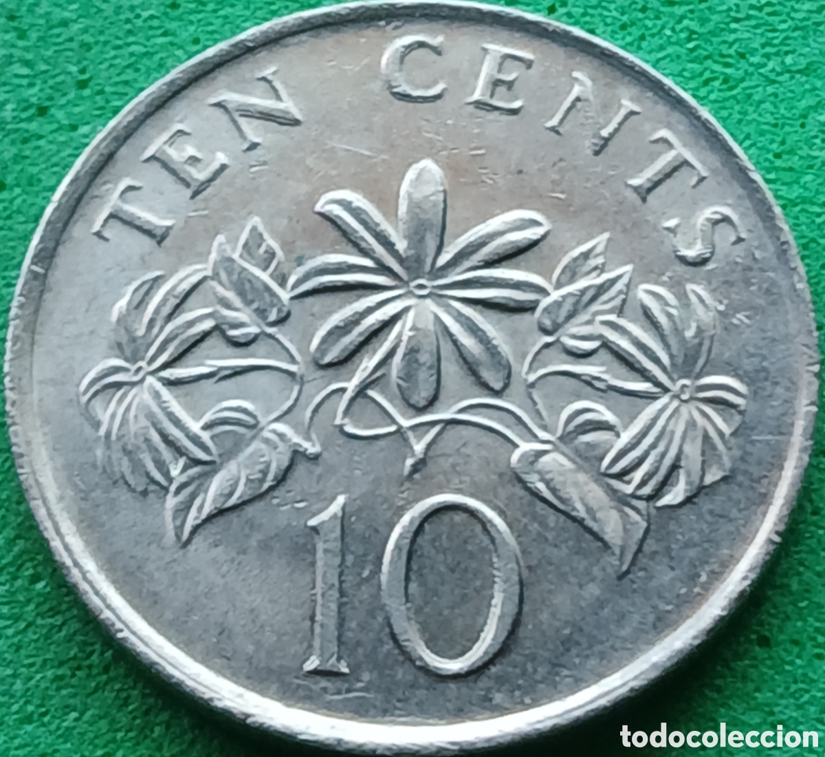 Monedas antiguas de Asia: Singapur 10 cents 1986 km#51