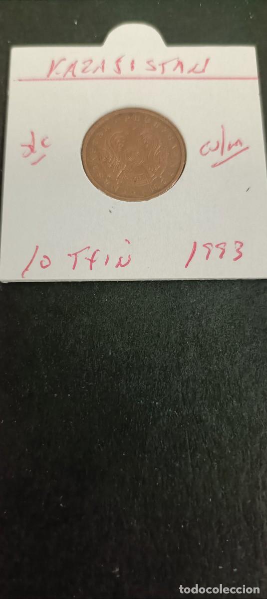 Monedas antiguas de Asia: KAZAJISTAN 10 TYIN 1993 S/C KM=3a (COBRE-LAT&Oacute;N)