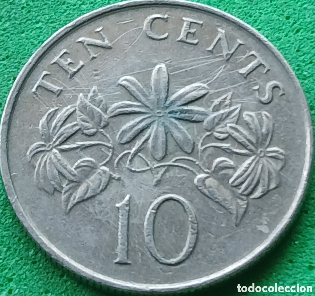 Monedas antiguas de Asia: Singapur 10 cents 1987 km#51