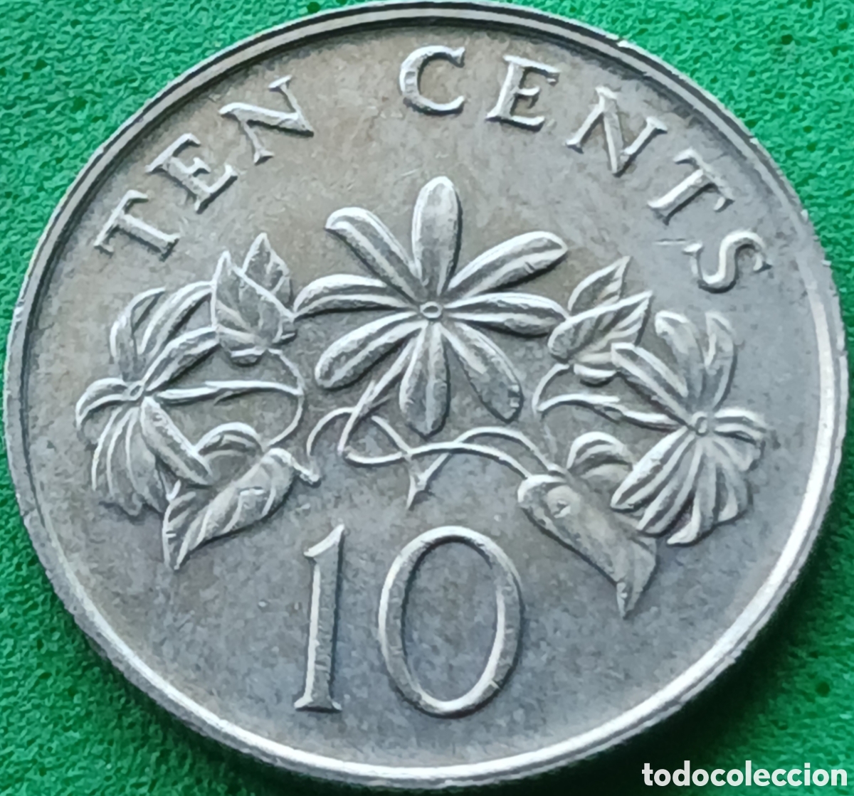 Monedas antiguas de Asia: Singapur 10 cents 1989 km#51