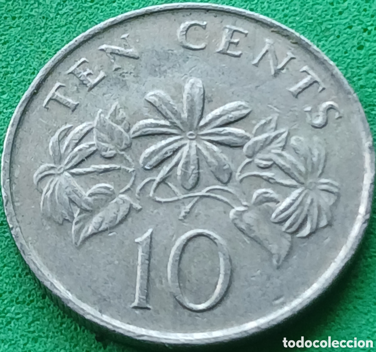 Monedas antiguas de Asia: Singapur 10 cents 1991 km#51