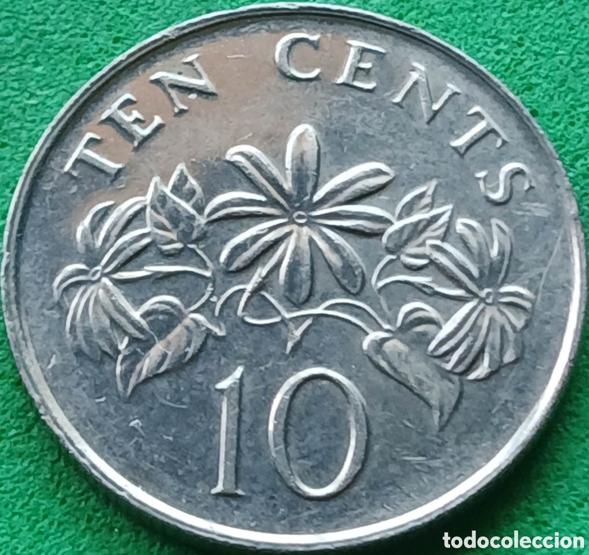 Monedas antiguas de Asia: Singapur 10 cents 1993 km#100