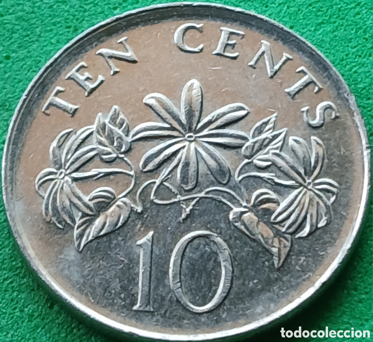 Monedas antiguas de Asia: Singapur 10 cents 2005 km#100