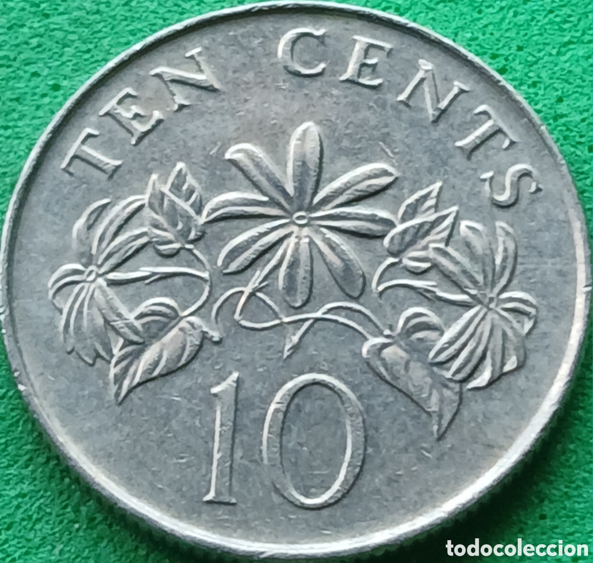 Monedas antiguas de Asia: Singapur 10 cents 2009 km#100