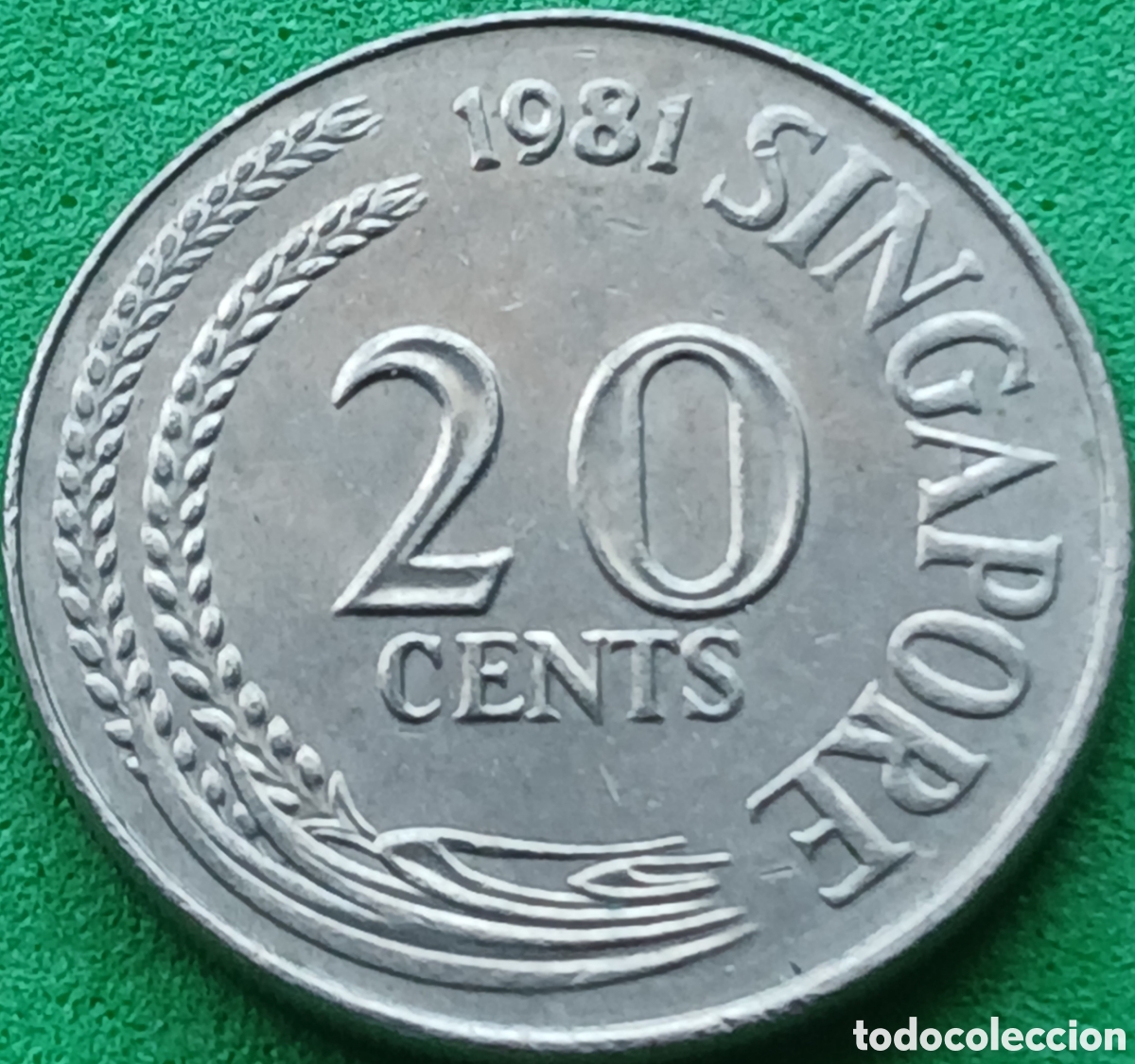 Monedas antiguas de Asia: Singapur 20 cents 1981 km#4