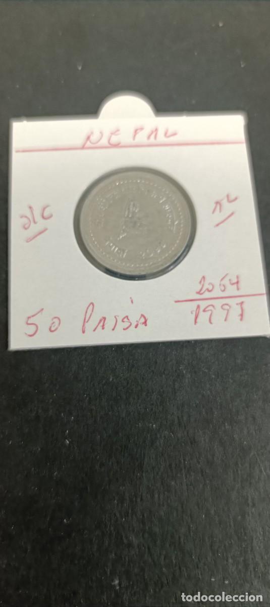 Monedas antiguas de Asia: NEPAL 50 PAISA 1997(2054)S/C KM=1072 (ALUMINIO)