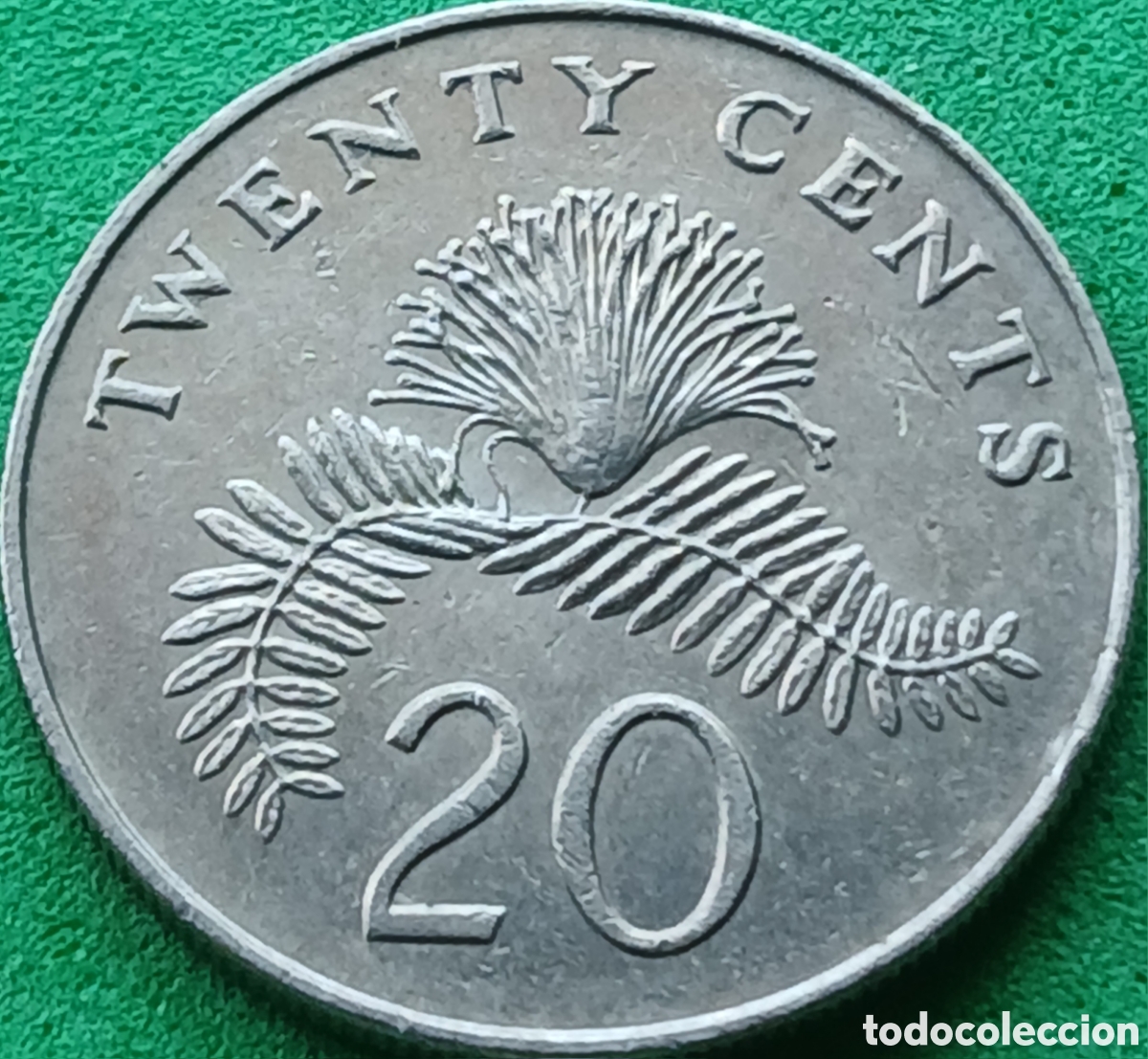Monedas antiguas de Asia: Singapur 20 cents 1986 km#52