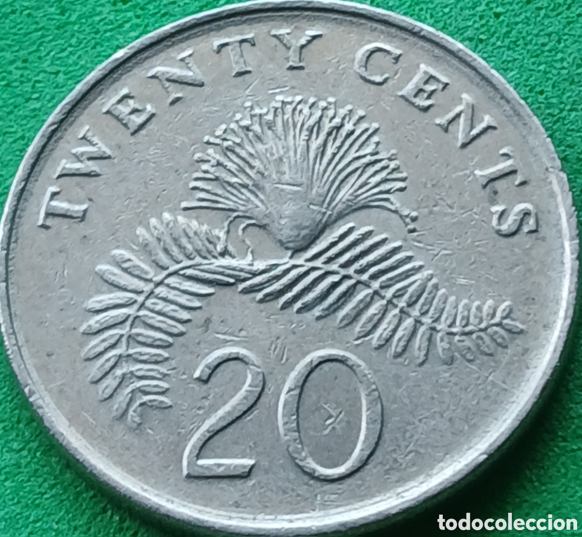 Monedas antiguas de Asia: Singapur 20 cents 1987 km#52