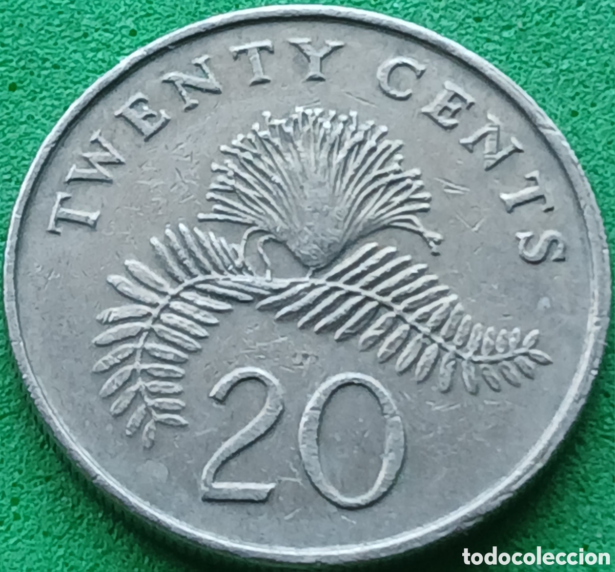 Monedas antiguas de Asia: Singapur 20 cents 1988 km#52