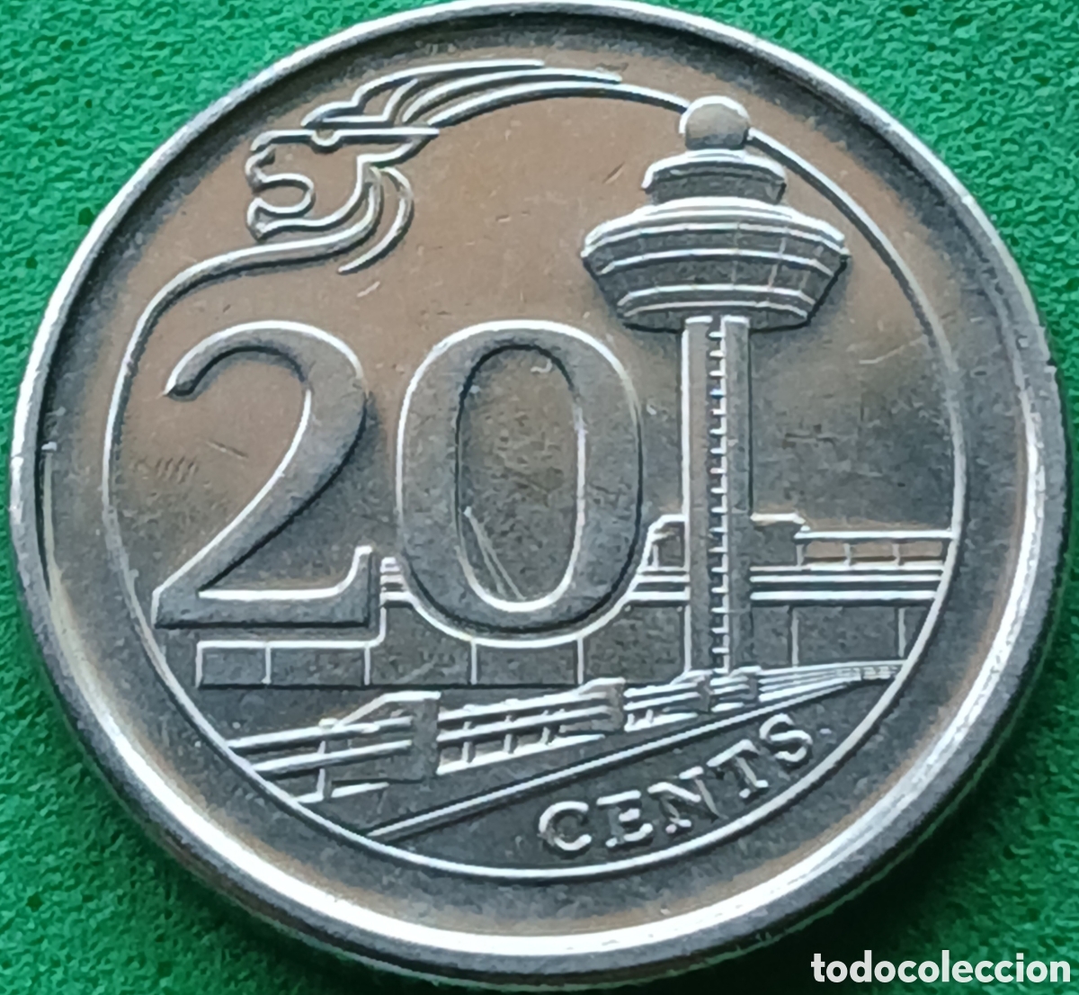 Monedas antiguas de Asia: Singapur 20 cents 2013 km#347