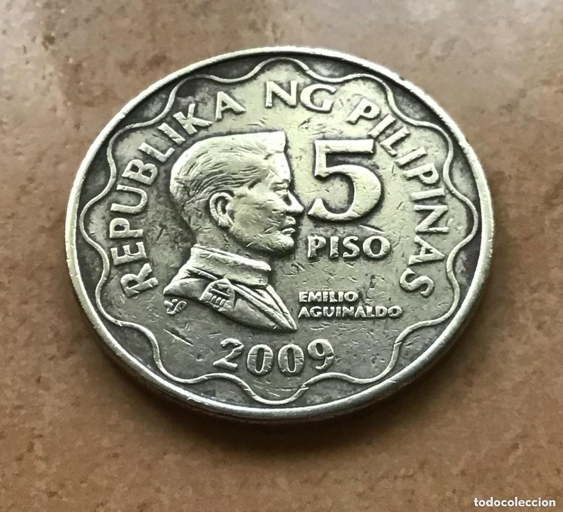 Monedas antiguas de Asia: 5 piso de Filipinas. A&ntilde;o 2009
