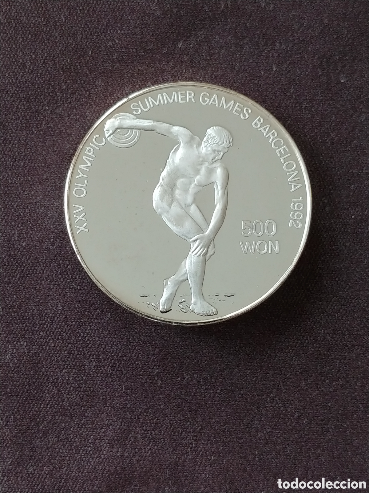 Monedas antiguas de Asia: Corea del Norte, 500 Won 1989, Ag .999 Proof