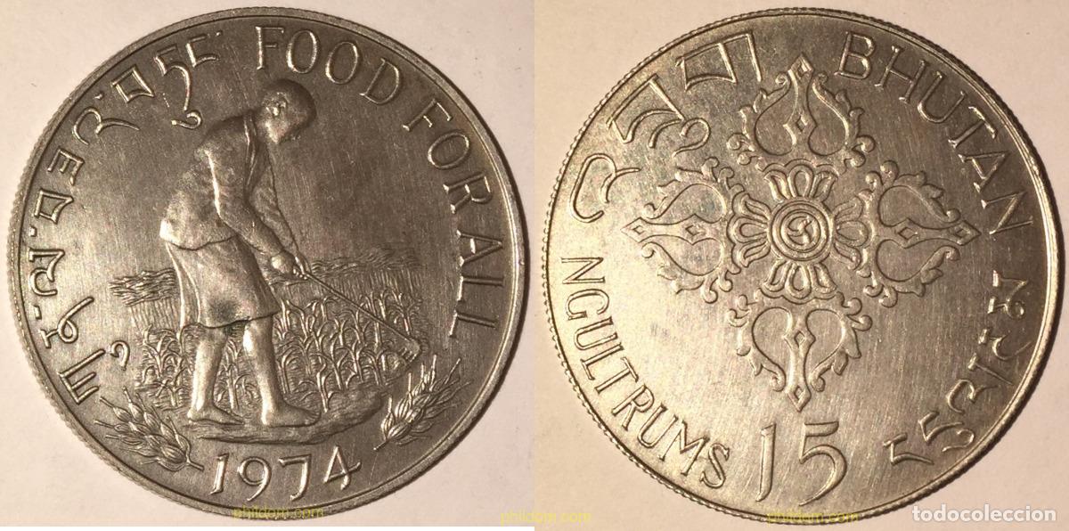 Monedas antiguas de Asia: 1724 BHUTAN 1974 15 NGULTRUMS - 1974 BHUTAN