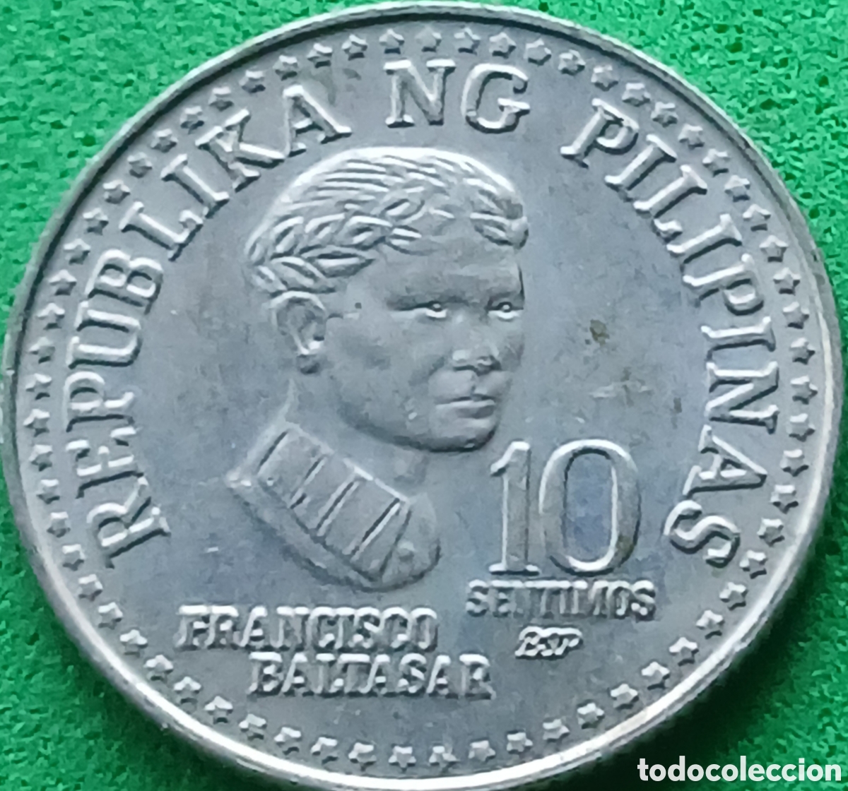 Monedas antiguas de Asia: Filipinas 10 centimos 1979 km#226 BSP- Manila, Filipinas