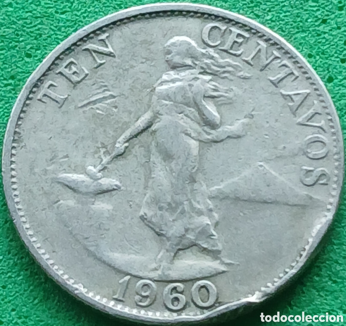 Monedas antiguas de Asia: Filipinas ten centavos 1960 km#188