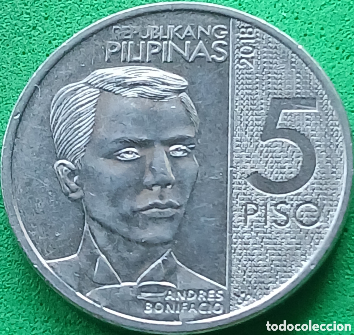 Monedas antiguas de Asia: Filipinas 5 pesos 2018 km#302