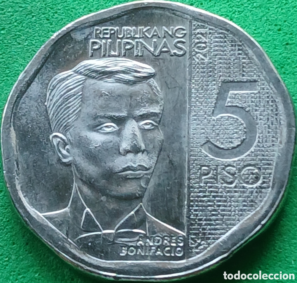 Monedas antiguas de Asia: Filipinas 5 pesos 2021 UC#2 RARA (R)