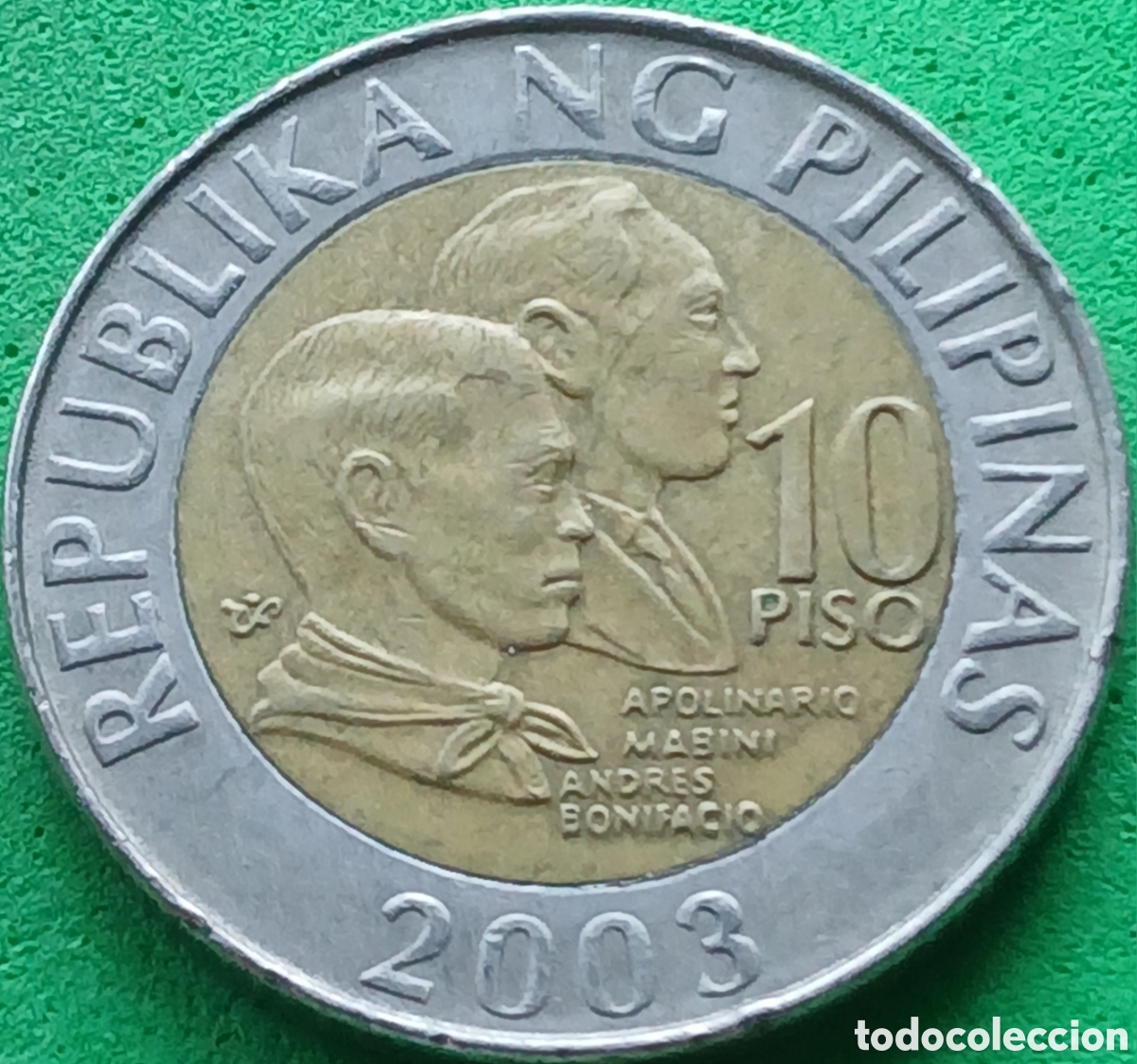 Monedas antiguas de Asia: Filipinas 10 pesos 2003 km#278