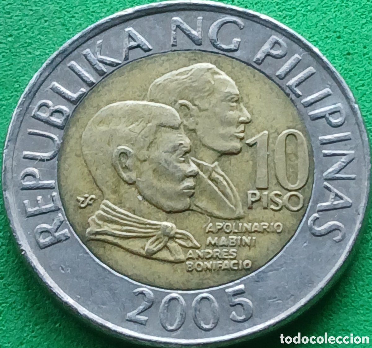 Monedas antiguas de Asia: Filipinas 10 pesos 2005 km#278