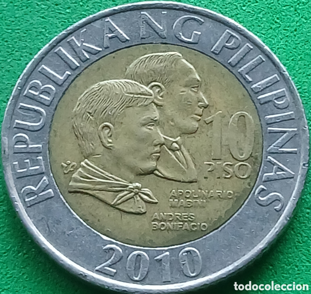 Monedas antiguas de Asia: Filipinas 10 pesos 2010 km#278