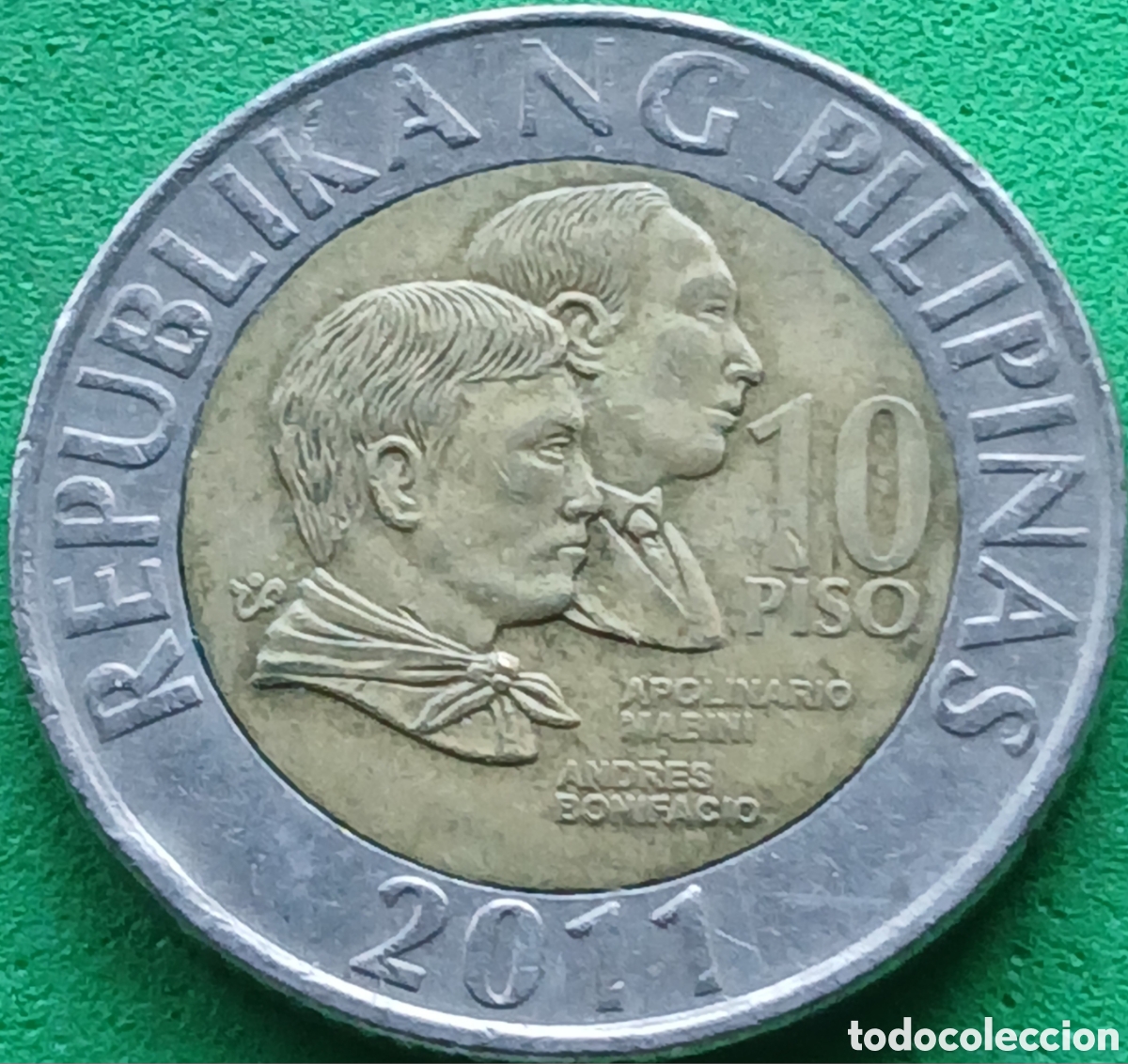 Monedas antiguas de Asia: Filipinas 10 pesos 2011 km#278