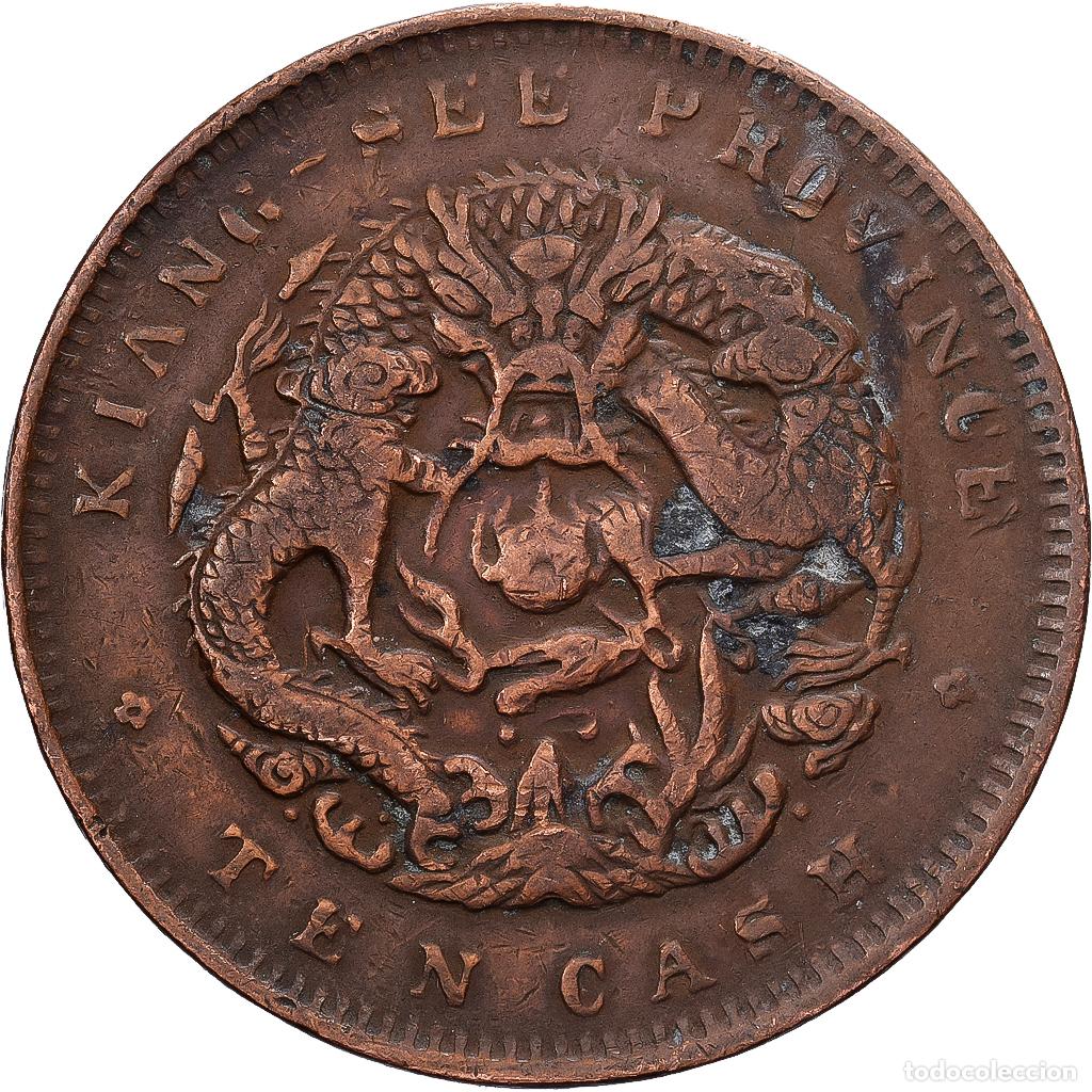 Monedas antiguas de Asia: [#1513115] Moneda, China, GUANGXU, 10 Cash, 1902-1905, BC+, Cobre, KM:Y122