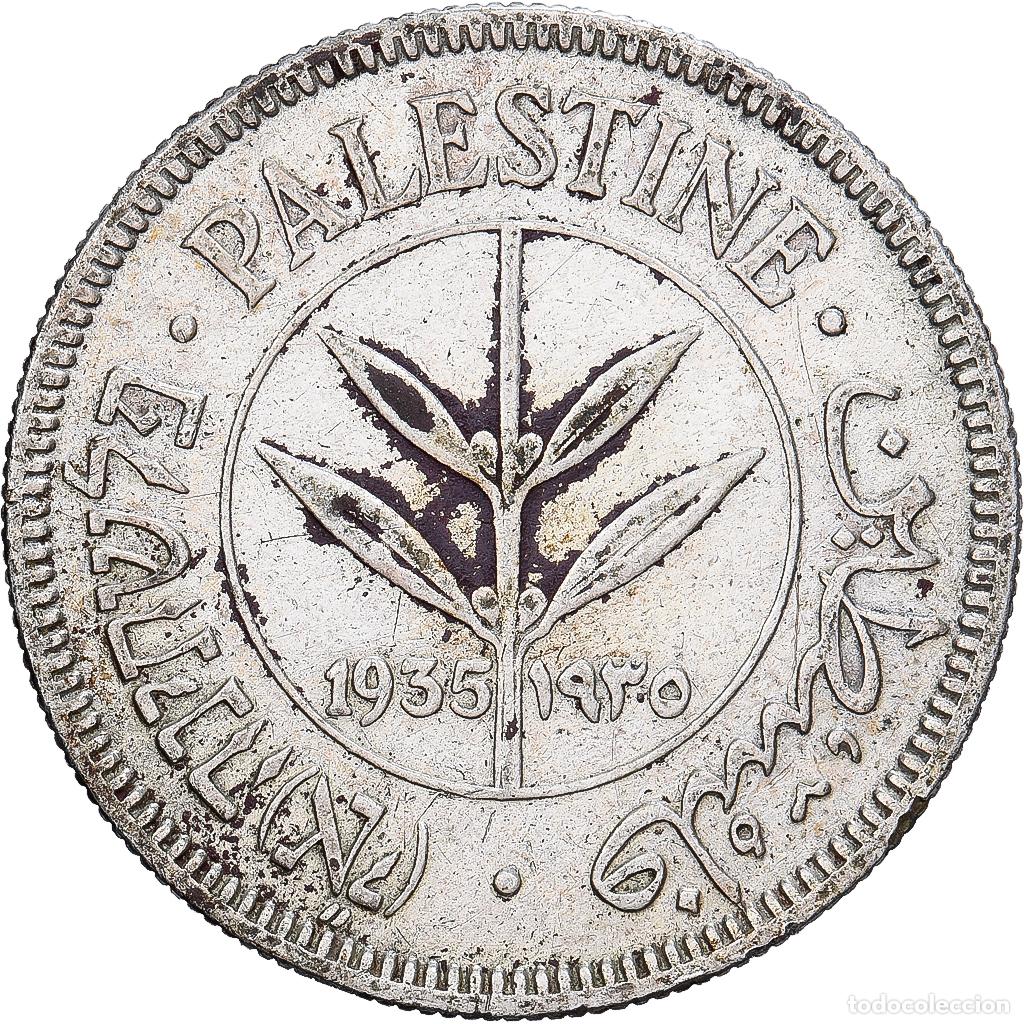 Monedas antiguas de Asia: [#1530096] Palestina, PALESTINE, 50 Mils, 1935, Plata, MBC, KM:6