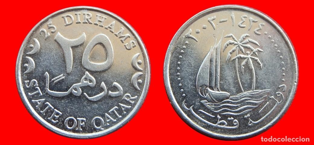 Monedas antiguas de Asia: 25 DIRHAMS 2003 QATAR-143983