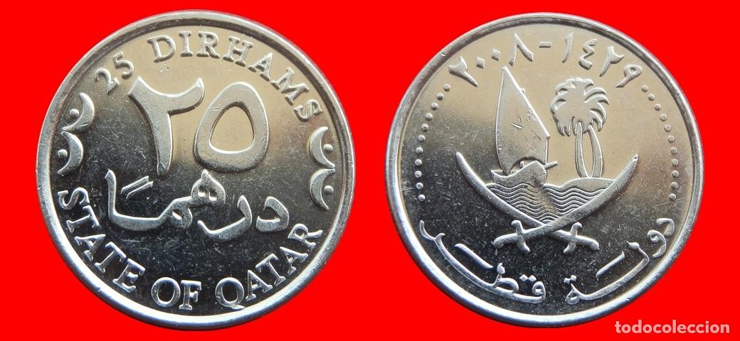 Monedas antiguas de Asia: 25 DIRHAMS 2008 QATAR-143984