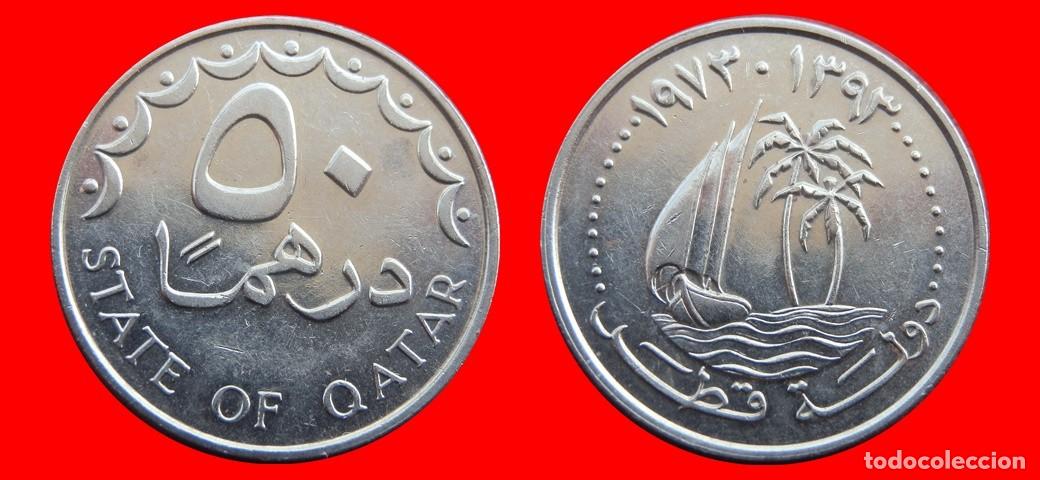Monedas antiguas de Asia: 50 DIRHAMS 1973 QATAR-143985