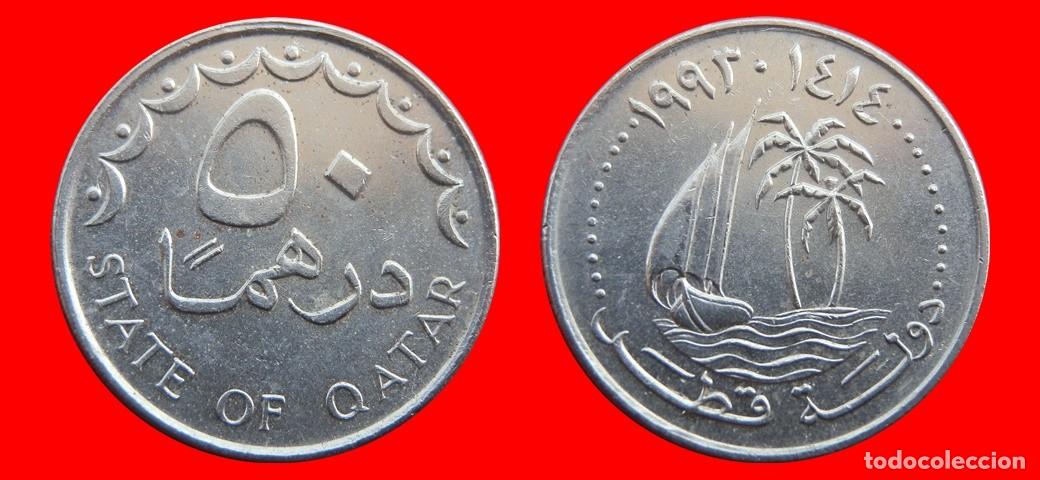 Monedas antiguas de Asia: 50 DIRHAMS 1993 QATAR-143990