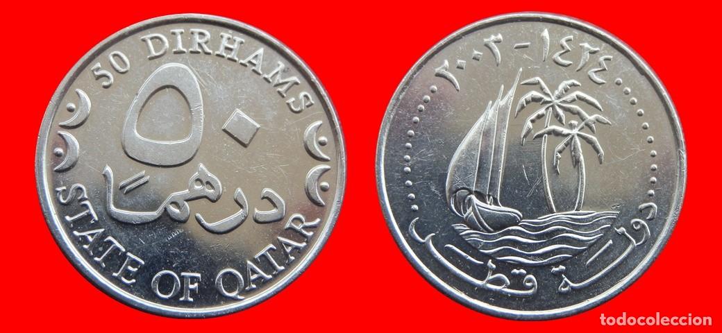Monedas antiguas de Asia: 50 DIRHAMS 2003 QATAR-143993