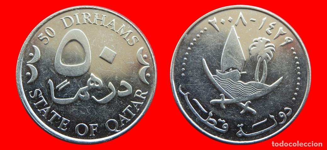 Monedas antiguas de Asia: 50 DIRHAMS 2008 QATAR-143995