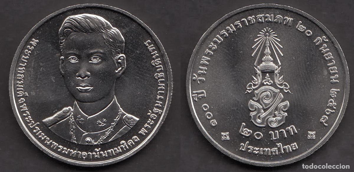 Monedas antiguas de Asia: TAILANDIA 20 BAHT 2.026 Cu-Ni &rdquo;100Th Ann.Rama VIII&rdquo; SC/UNC T-DL-14.852